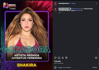 Shakira logró llevarse uno de los premios más importante del evento.