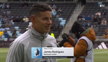 James Rodríguez estuvo disponible para