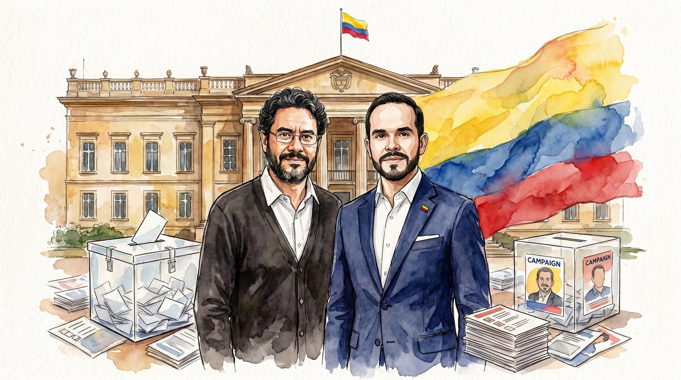 Las encuestas anticipaban la posibilidad de un triunfo en primera vuelta, pero el conteo de votos reveló un escenario distinto, lo que obliga a una nueva cita en las urnas para decidir quién ocupará la Casa de Nariño - crédito Imagen Ilustrativa Infobae