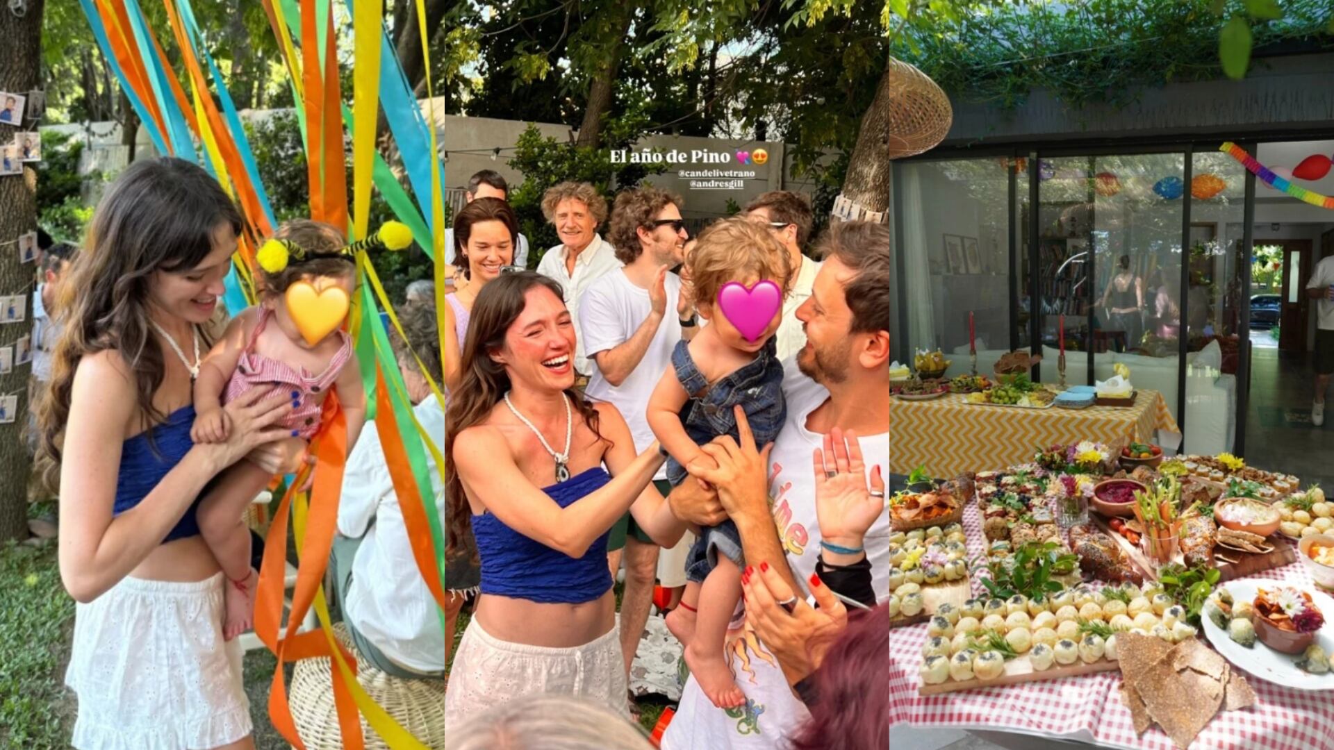 Así fue la original fiesta de cumpleaños de Pino, el hijo de Cande Vetrano y Andrés Gil por su primer año: las fotos