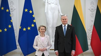 Von der Leyen y líderes