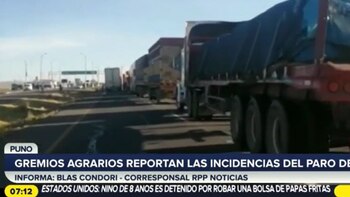 Paro agrario: bloquean carretera Puno-Juliaca
