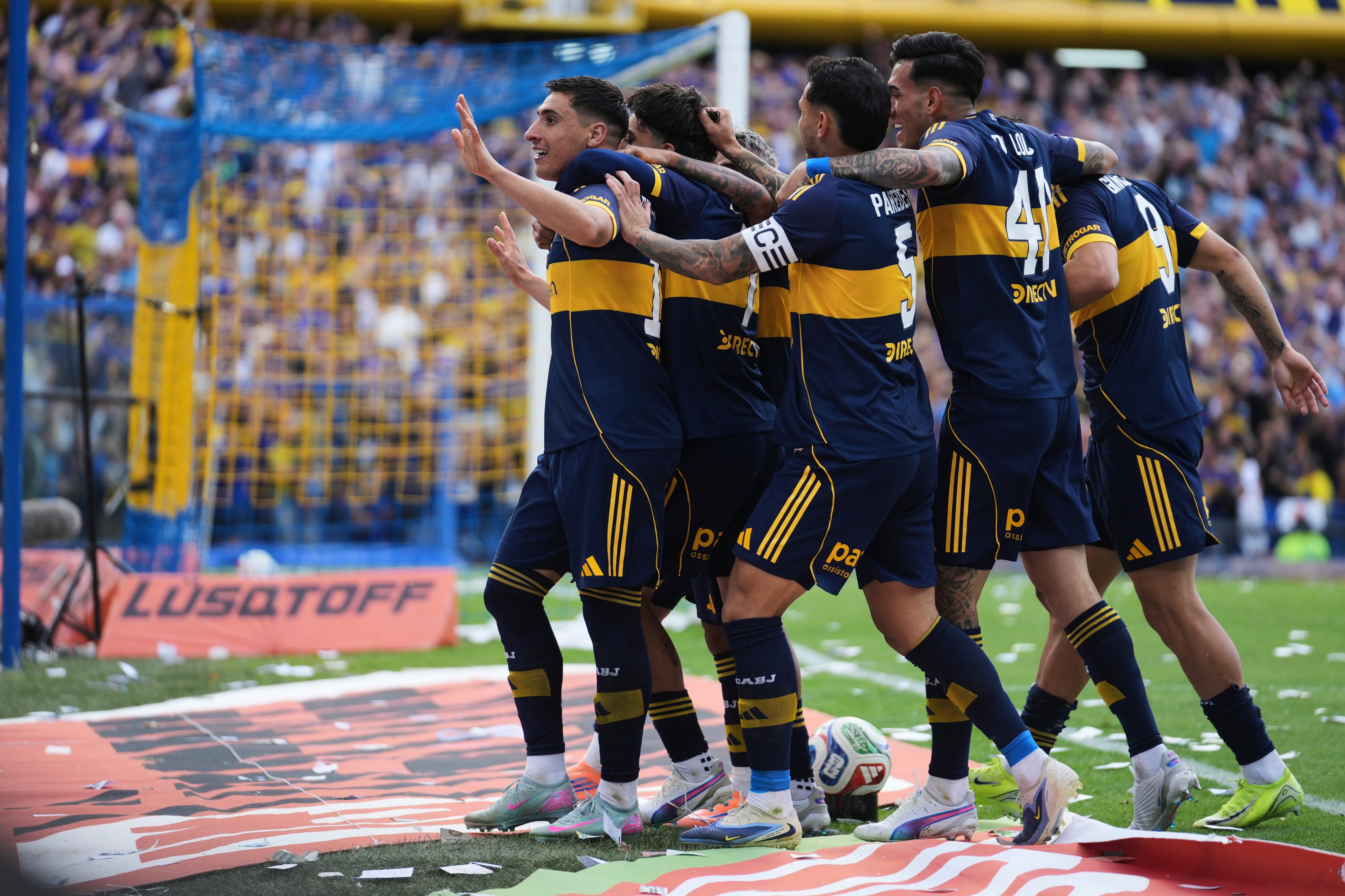 Boca le ganó el Superclásico a River y, además de meterse a la fase final del Torneo Clausura, selló su clasificación a la próxima Copa Libertadores (AP Photo/Gustavo Garello)
