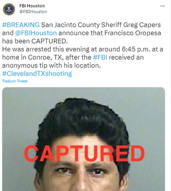 Francisco Oropesa fue detenido cerca