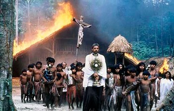 Jeremy Irons en "La Misión",