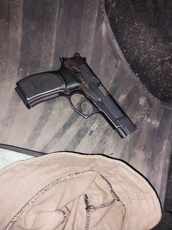 La pistola secuestrada