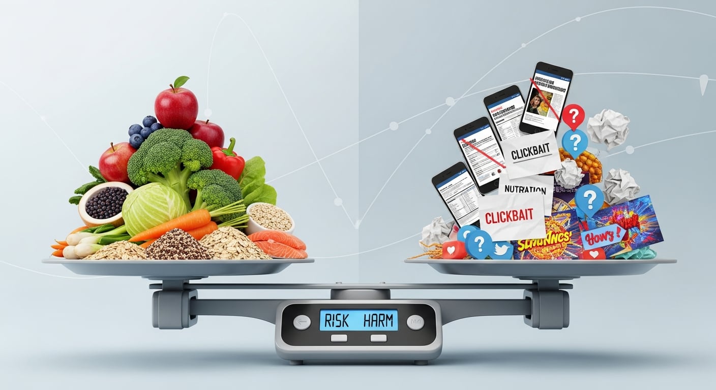 University College London presenta Diet-MisRAT, un sistema innovador para medir el daño de la desinformación sobre nutrición en internet (Imagen Ilustrativa Infobae)