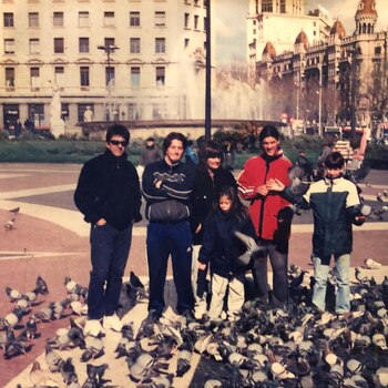 Una fotografía familiar de los