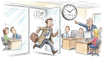 Llegar tarde a tu puesto de trabajo es motivo para que te paguen menos: un abogado explica los motivos