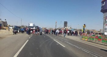 La vía había sido liberada