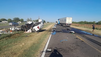 Chocaron de frente una camioneta