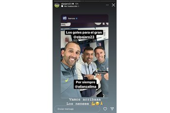 Interacción entre Hernán Barcos y