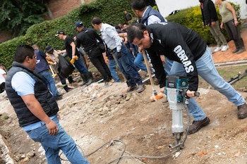 Trabalho de limpeza de Cuajimalpa CDMX