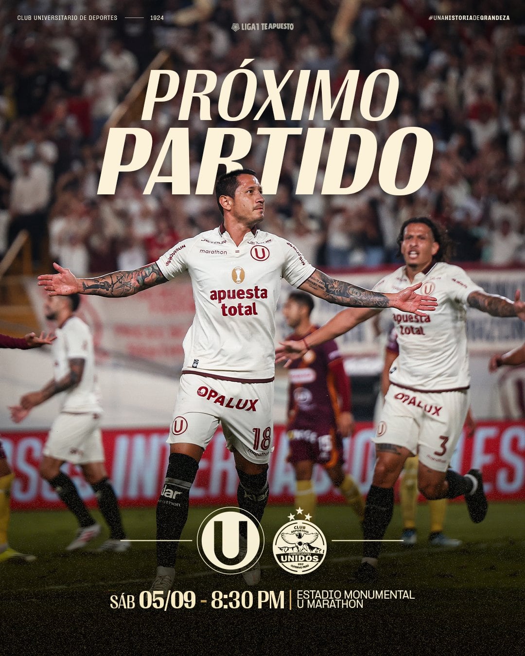 A qué hora juega Universitario vs Comerciantes Unidos por el Torneo Clausura 2026