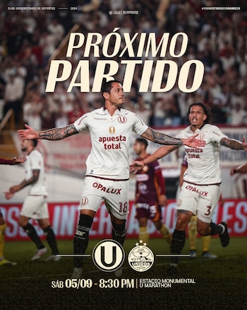 A qué hora juega Universitario vs Comerciantes Unidos por el Torneo Clausura 2026