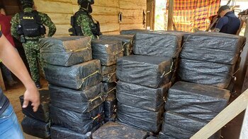 Decomisaron 498 kilogramos de cocaína