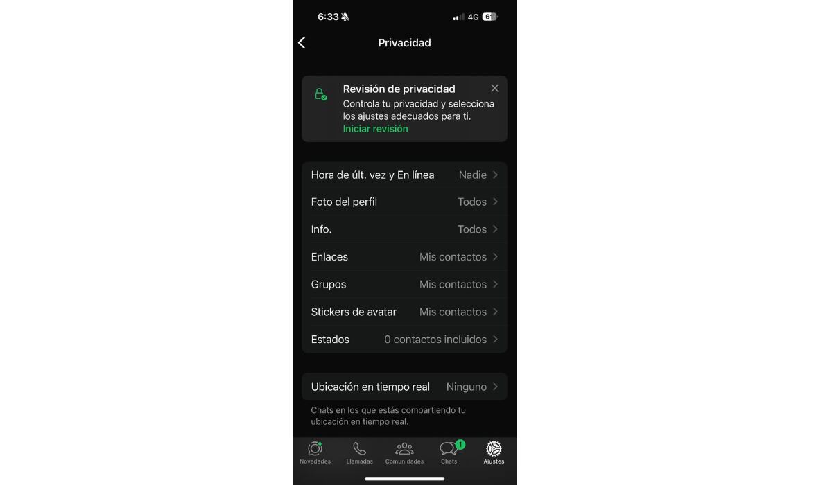 Dejar tu foto de perfil pública facilita que suplanten tu identidad. (WhatsApp)