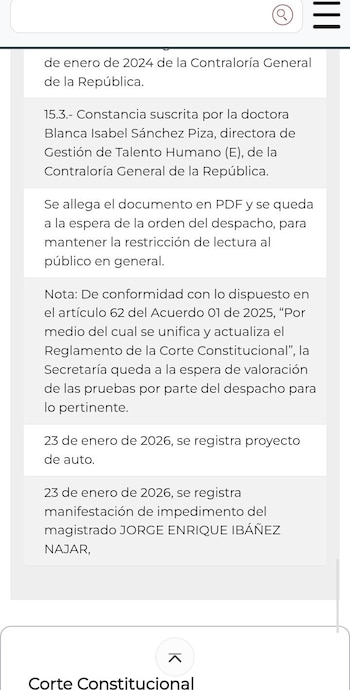 Este fue el expediente y