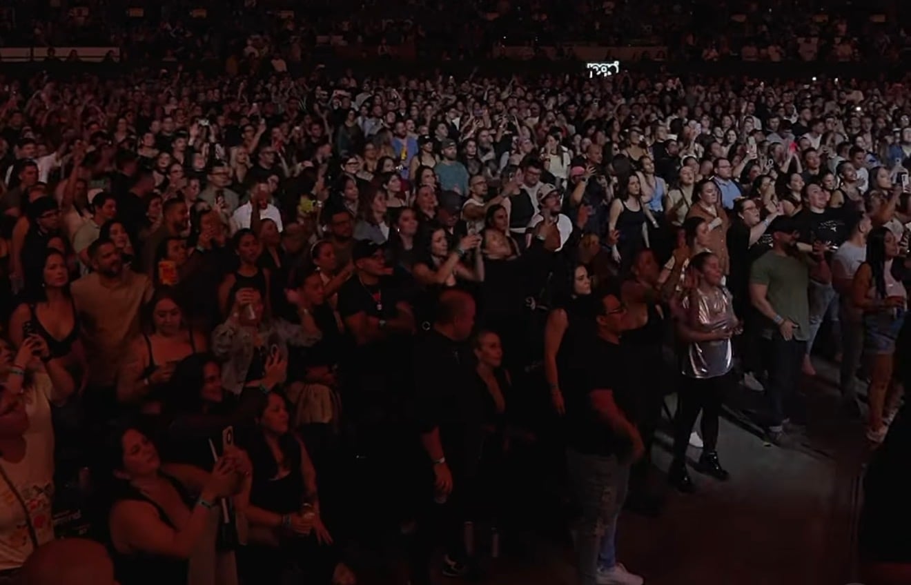 El concierto del artista estuvo
