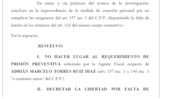 El fallo que le otorgó la libertad a "El Chelo"