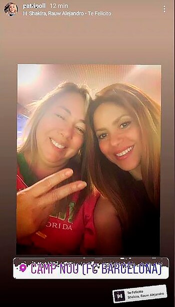 la última vez que fue a ver a Piqué a la cancha