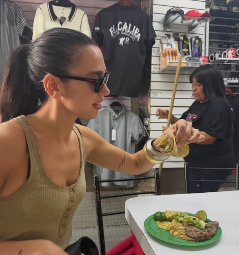 Dua Lipa en El Califa de León, restaurante con estrella Michelin (IG: @dualipa)