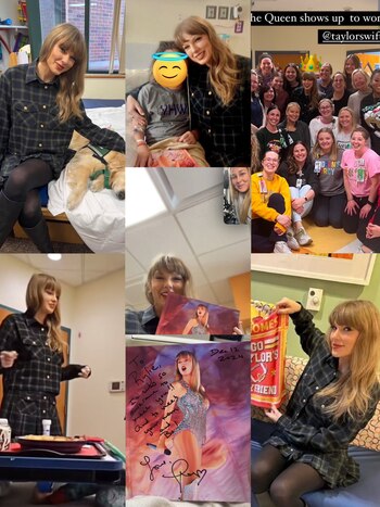 Así fue la visita de Taylor al hospital pediátrico (_MLFootball)