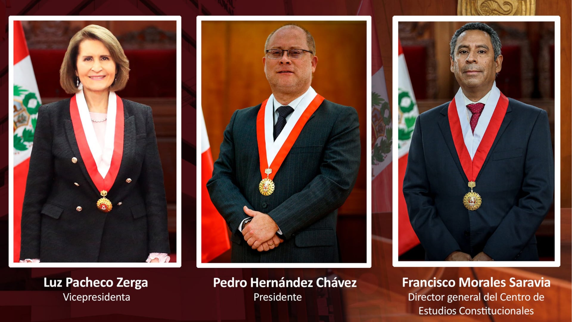 Pedro Hernández Chávez fue elegido presidente del Tribunal Constitucional del Perú junto a Luz Pacheco Zerga como vicepresidenta y Francisco Morales Saravia. (Tribunal Constitucional)
