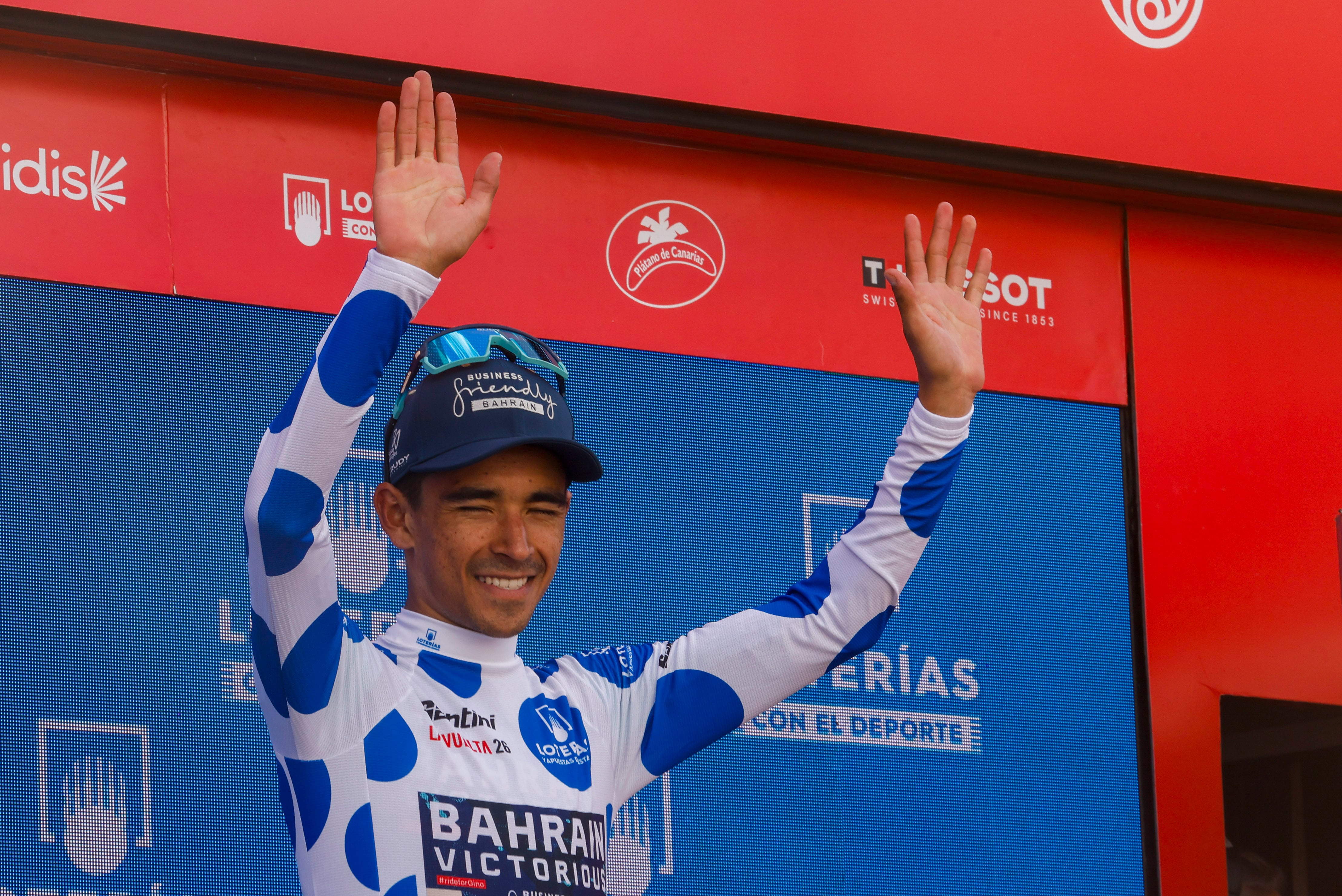 Santiago Buitrago defendió durante dos semanas la camiseta de líder de la montaña en la Vuelta a España - crédito Javier Lizón/EFE