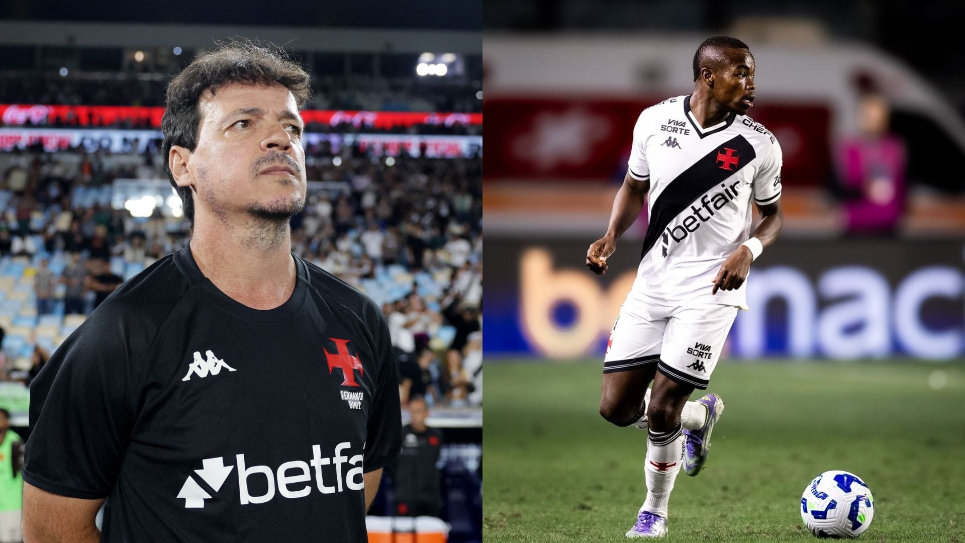 En Vasco da Gama, el entrenador brasileño Fernando Diniz tiene a su disposición a dos futbolistas colombianos - crédito Reuters/@andresgmz_11/Instagram