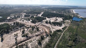 Trazado del proyecto cerca de