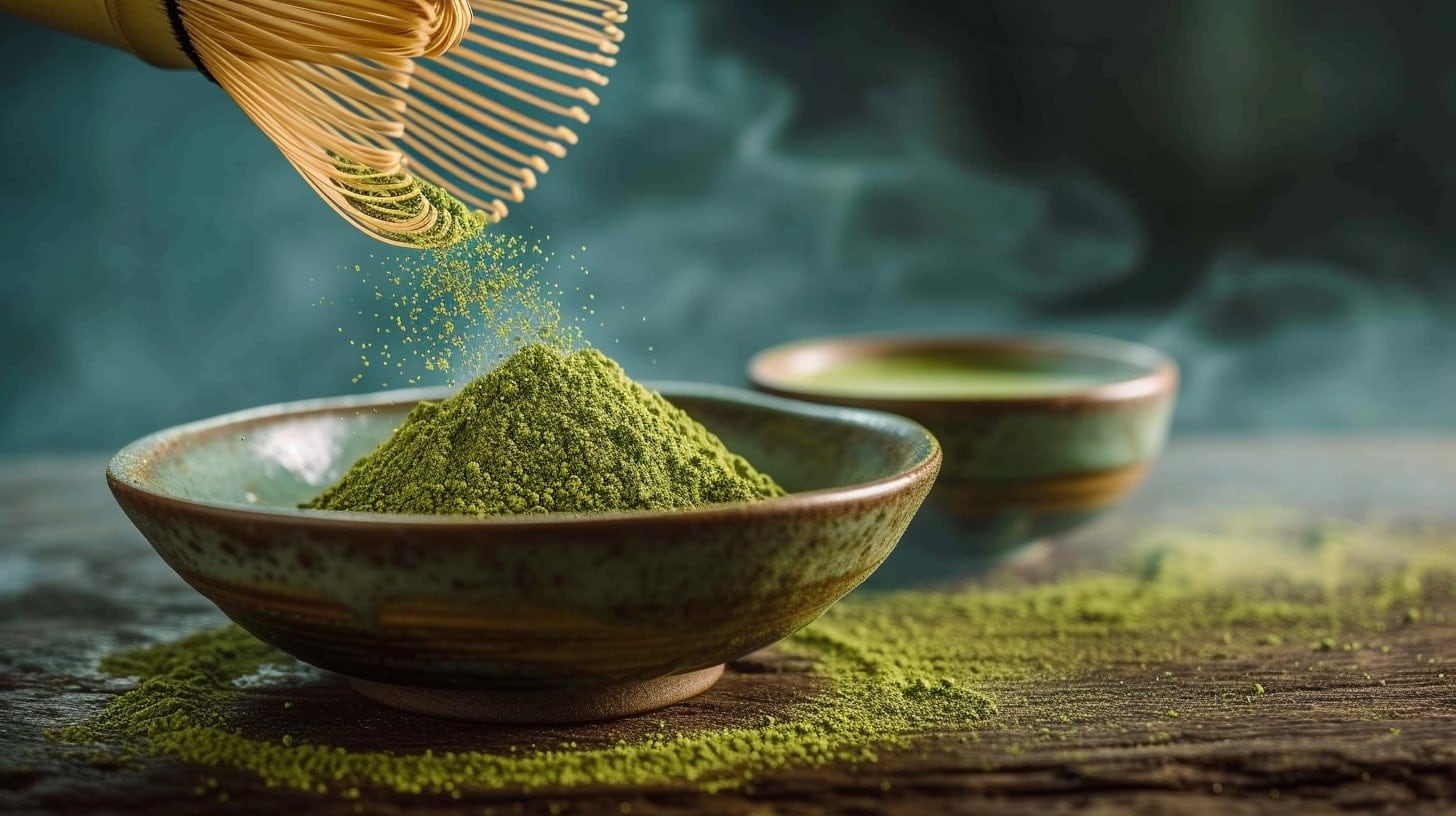 té matcha, incluyendo batidor de bambú y cuenco tradicional - (Imagen Ilustrativa Infobae).