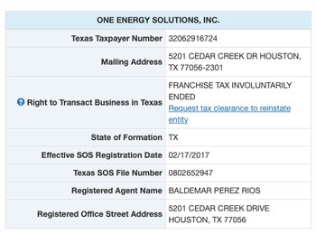 One Energy Solutions otra de