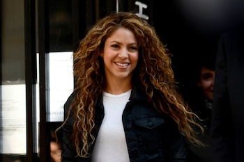Shakira a su salida del