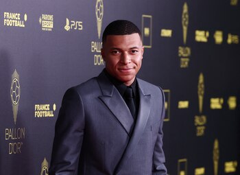 Kylian Mbappé durante la gala