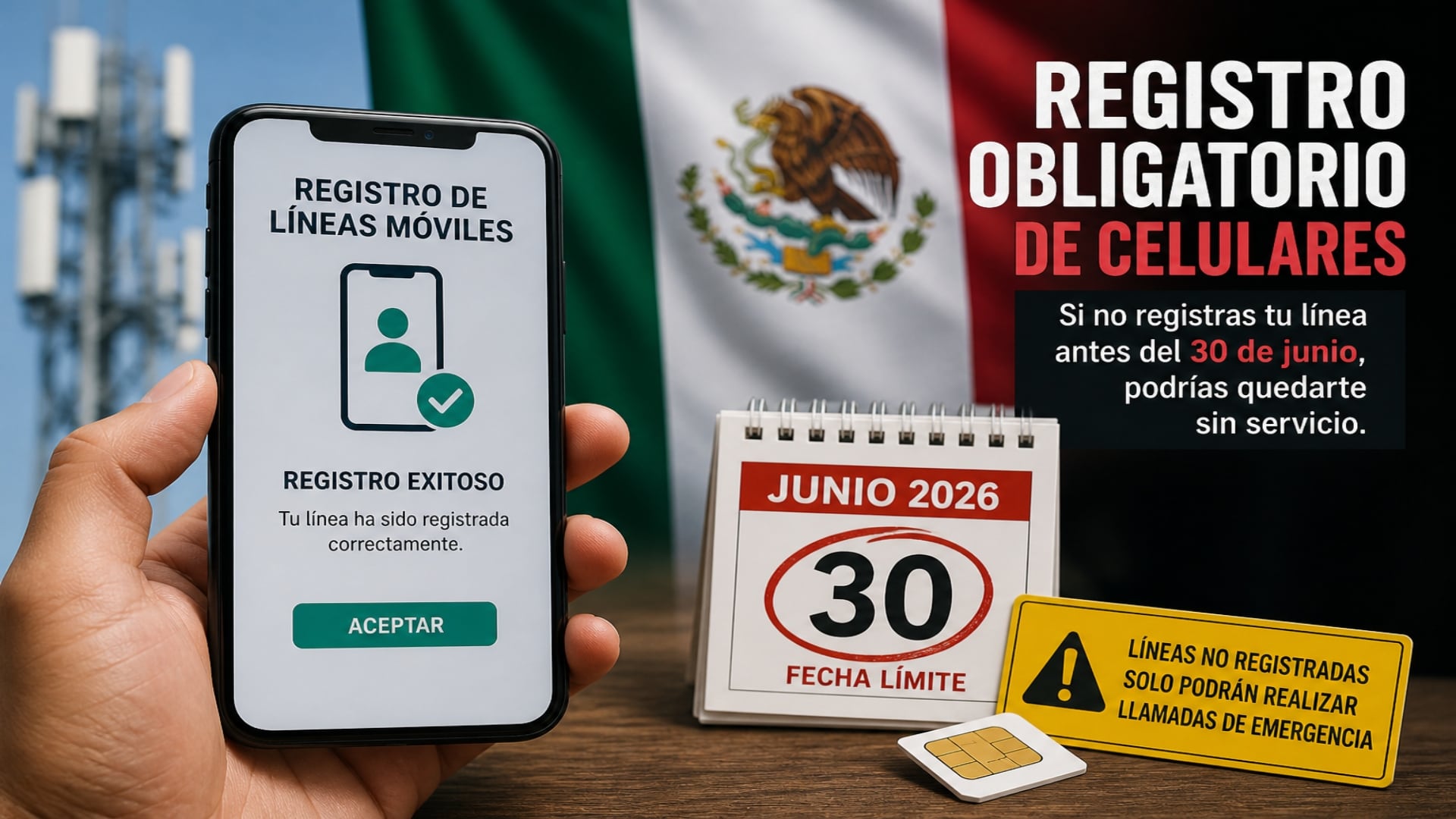 Si no registras tu teléfono, tendrás complicaciones.