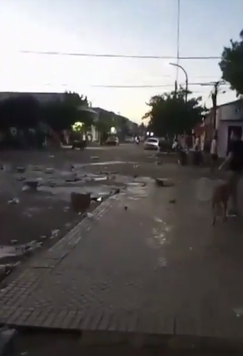Así quedó la zona de