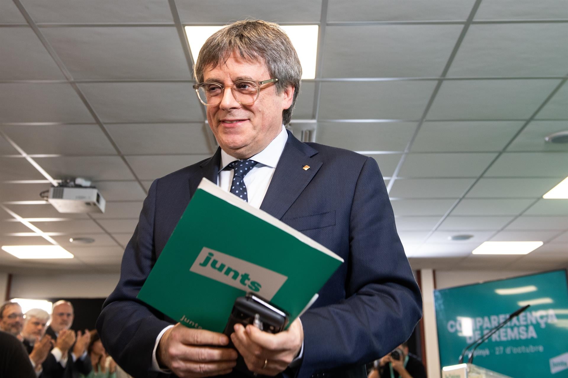 El líder de Junts, Carles Puigdemont. (Europa Press)