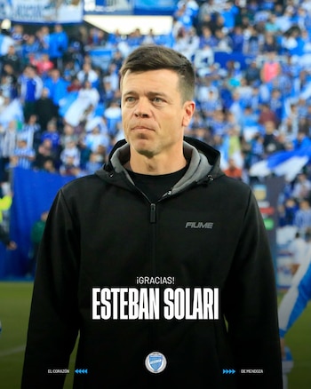 Godoy Cruz confirmó la salida de Esteban Solari