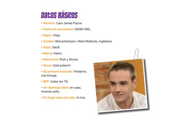 La ficha de Liam Payne