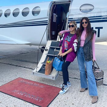 Las hermanas viajaron solas a