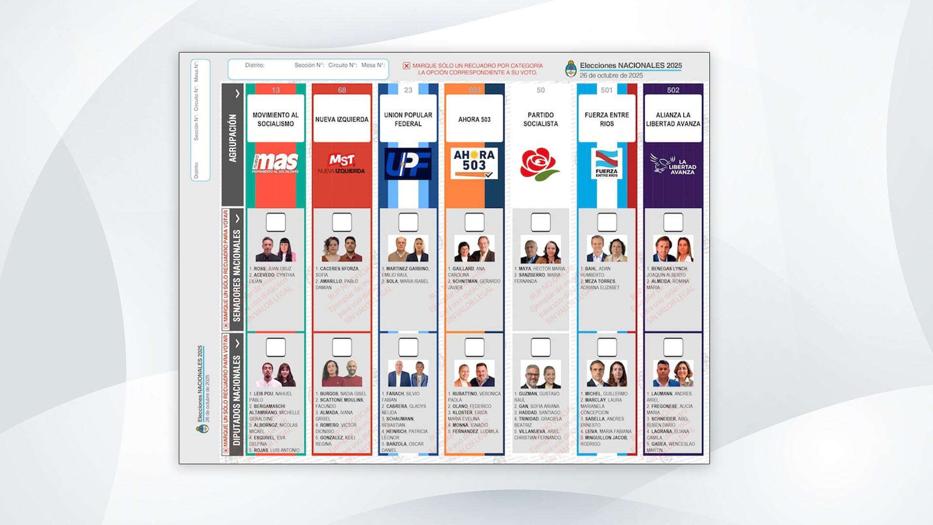 En Entre Ríos se presentan 7 fuerzas para elegir diputados y senadores, de las cuales 4 son de origen peronista