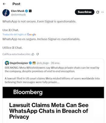 Palabras de Elon Musk en