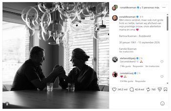 El emotivo posteo de Ronald Koeman tras la muerte de su esposa