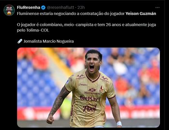 El jugador, de 26 años,