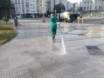 Los trabajos de limpieza de