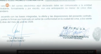 Minjus anuncia nulidad de contratos por S/16,2 millones tras cuestionamientos a empresa de seguridad. Captura: América TV.