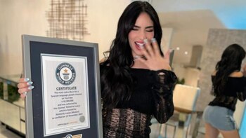 La influencer se mostro muy