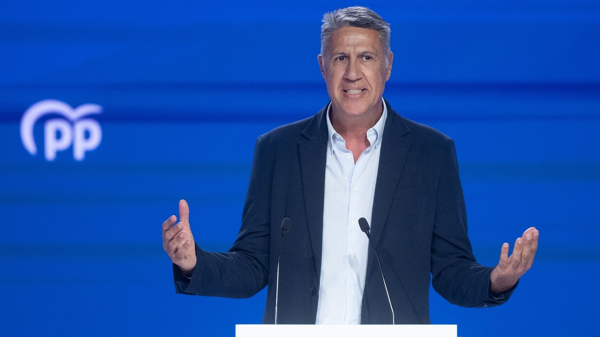 El alcalde de Badalona, Xavier García Albiol, durante el XXI Congreso Nacional del Partido Popular, a 4 de julio de 2025, en Madrid (España). (Eduardo Parra / Europa Press)