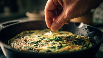 Tortilla de papa con pollo: